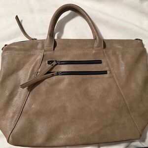 Madison West Taupe Tote Bag
